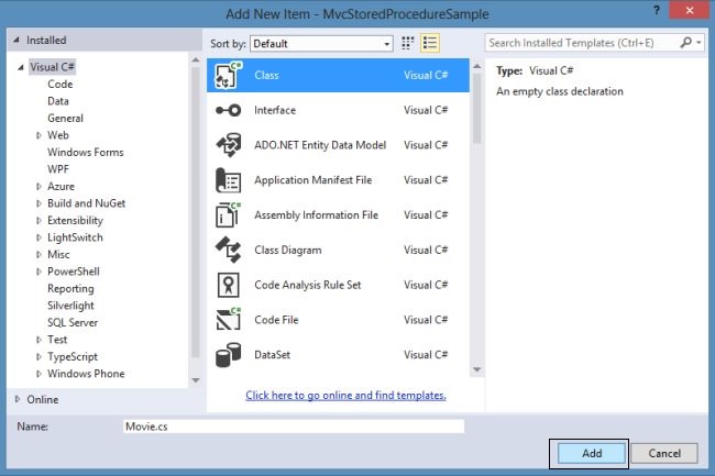 Adding Class in Models Folder